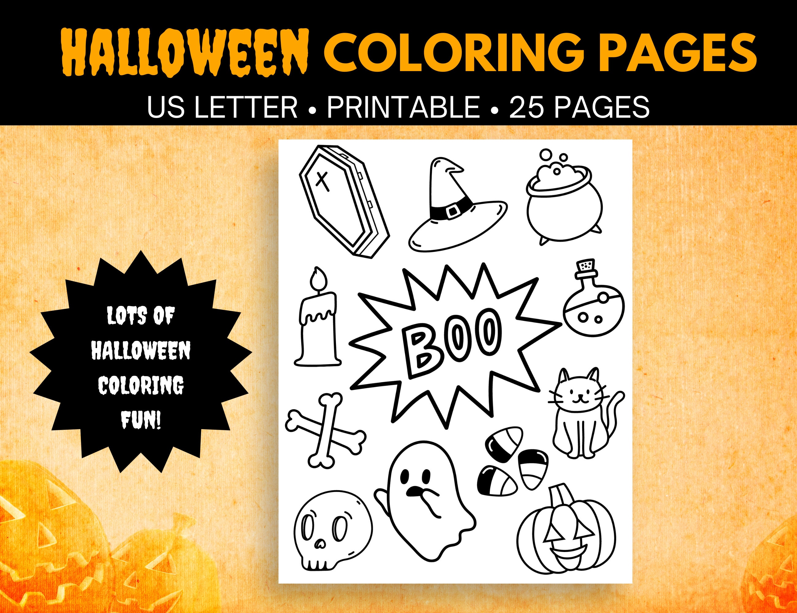 Halloween Coloring Pages for Kids | Halloween Printable Coloring Pages