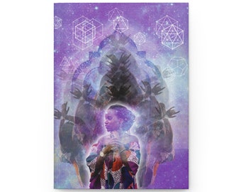Third Eye Perspective Hardcover Journal Matte A5, Cosmic Art Journal, Spiritual Journal, Energy Healing, Mystical Journal