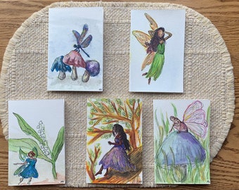 Fairyland Greeting Cards: Set of Five