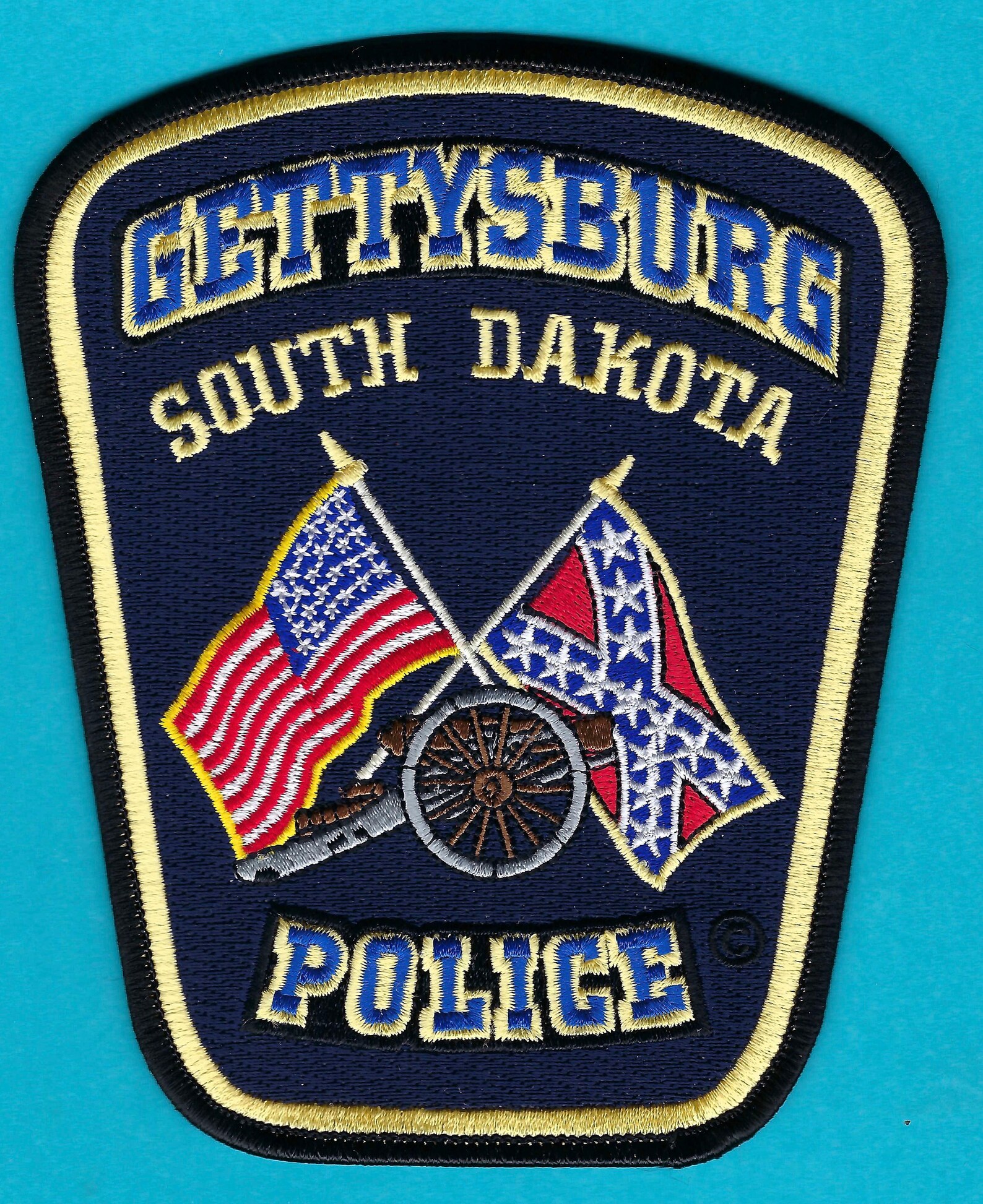Gettysburg South Dakota Police Department Patch Etsy