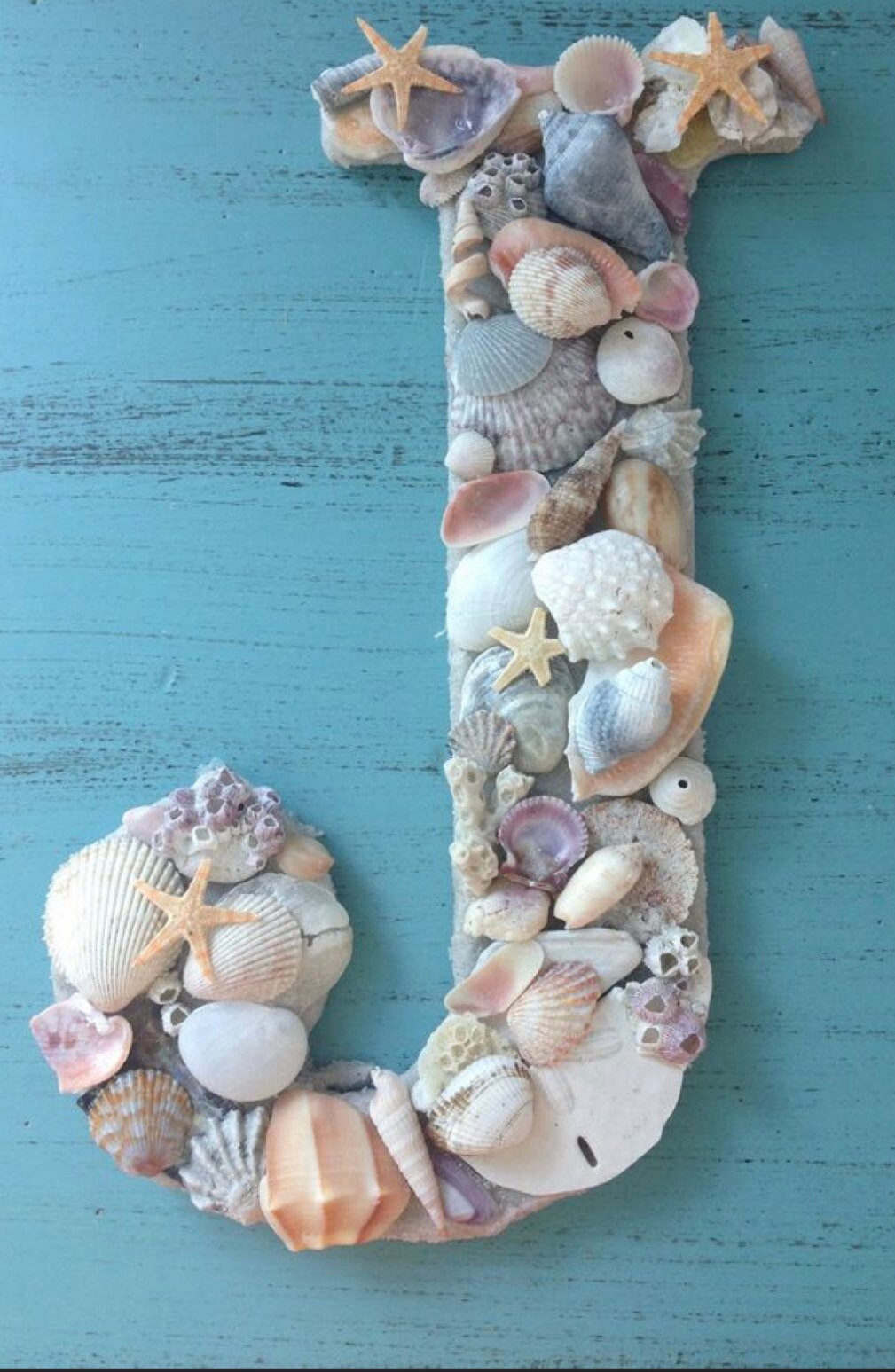 SHELL DECORATED LETTER - Etsy