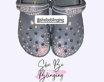 Scattered Bling Crocs