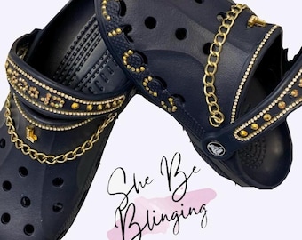 Gold Chain Bling Baya Crocs