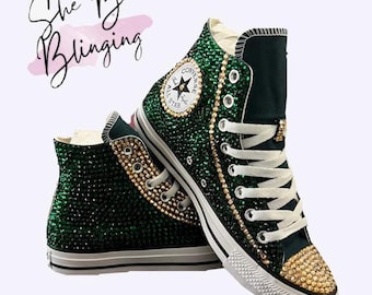 Fully Bling High Top Converse Blinged Out Chucks