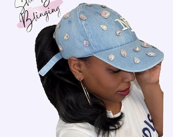 Denim Bling Hat