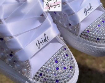 Bride Bling Converse Wedding Chucks