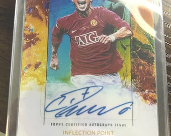 Fan-Made Cristiano Ronaldo Autograph Card | Manchester United Inspired Soccer Collectible