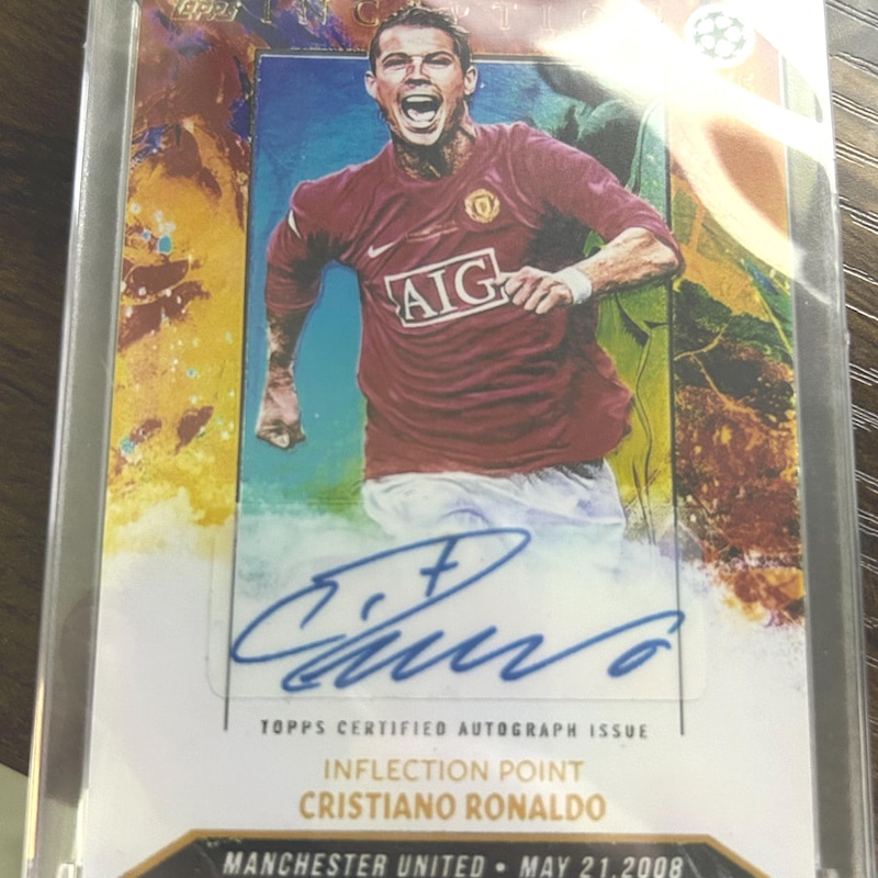 Cristiano Ronaldo Autographed Card - Etsy