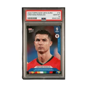 2024 Topps Now Uefa Euro Cristiano Ronaldo Gem Mint #15