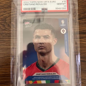 2024 Topps Now Uefa Euro Cristiano Ronaldo Gem Mint #15