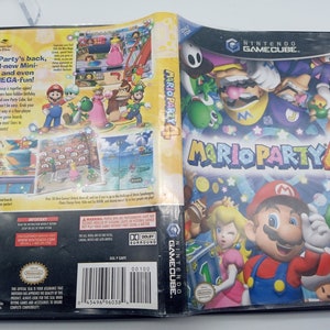 Mario Party 4 Nintendo GameCube 2002 Disc and Case w/ Mic, Tested and Working image 5
