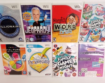 Nintendo Wii Mädchen Jungen Kinderspiele Familie Trivia Puzzle - Jeopardy - Wer wird Millionär?