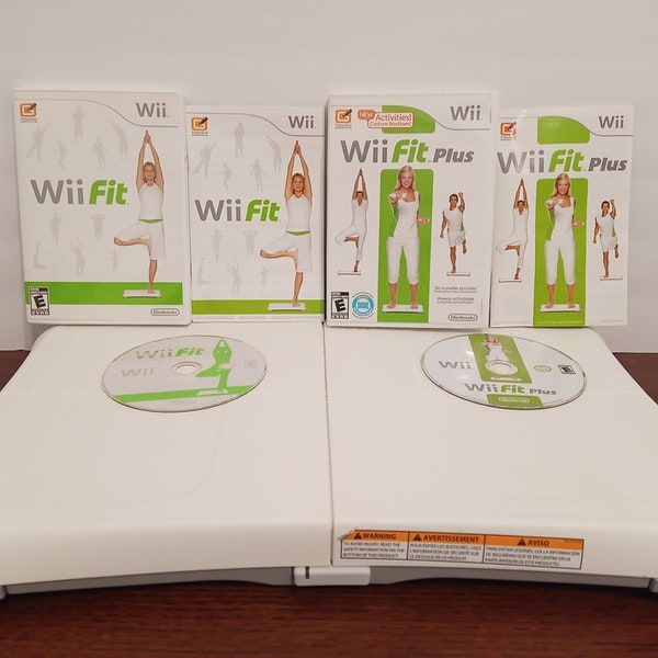 Authentic Official Nintendo Wii Balance Board with Wii Fit and Wii Fit Plus Bundle Tested and working