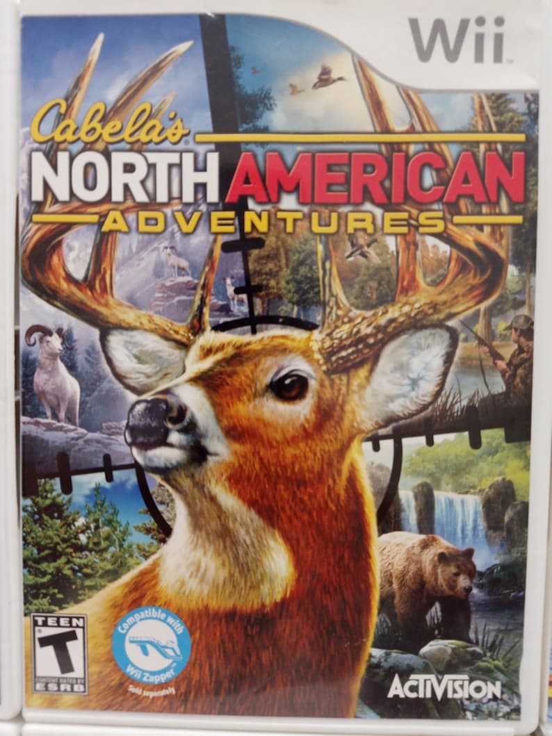 Nintendo Wii Hunt Fishing Survival Games Cabela's Collection Rapala