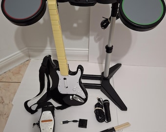 Playstation 3 4 5 Rock Band 4 Drums Guitar Dongles Complete Band BUNDLE PS4 PS5