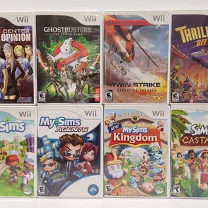Nintendo Wii Girls Boys Kids Games Family Sims Collection - Ghostbusters - Trauma Center - Twin Strike -  Pick Your Title.