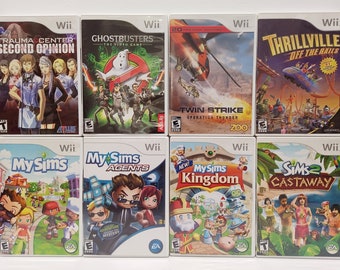 Nintendo Wii Girls Jungen Kinder Spiele Family Sims Collection - Ghostbusters - Trauma Center - Twin Strike - Wähle deinen Titel.
