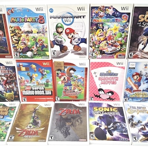 Super Mario Nintendo Wii-Spiele Mario Kart Mario Party 8 - New Super Mario Mario Galaxy SmashBros Schlägerei Wählen Sie Ihren Titel.
