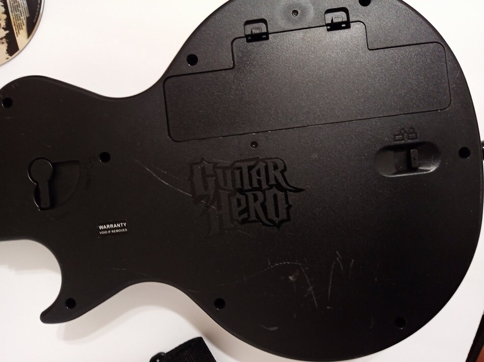 Nintendo Wii Guitar Hero Controller With Strap Gibson Les Paul Etsy