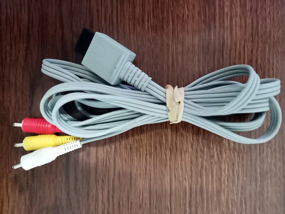 Nintendo Wii A/V AV RCA Audio Video Composite Cable Cord 