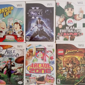 Nintendo Wii Girls Boys Kids Games - Star Wars The Force Unleashed 2 - Alice in Wonderland - Lego Indiana Jones t- Pick Your Title.