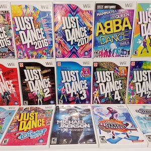 Just Dance 1,2,3,4,2014, 2015, 2016, 2017, Kids 1 and 2014, Abba Dance Dance Revolution Hottest Party Nintendo Wii Games Pick Your Title image 1