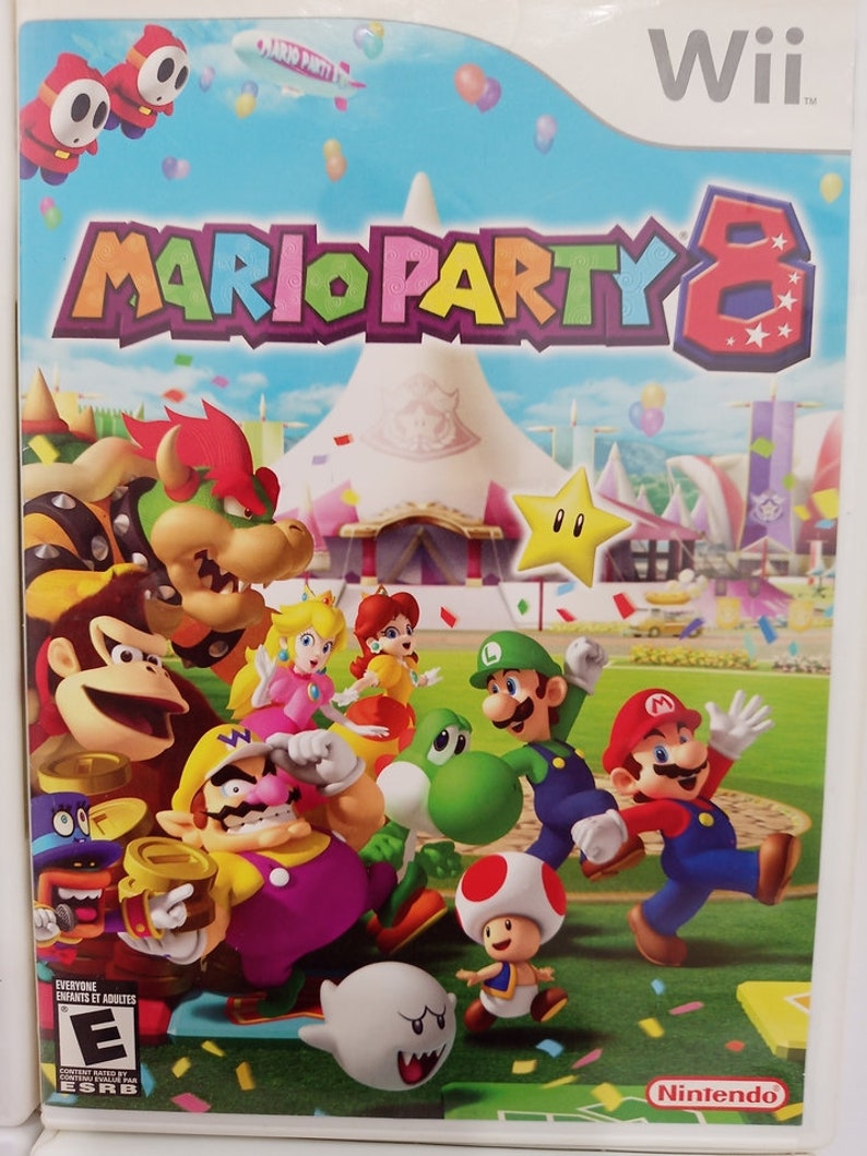 Super Mario Nintendo Wii Games Mario Kart Mario Party 8 Etsy Australia