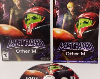 Metroid Other M Wii Game Nintendo Vintage Video Game Videogame Box Tested and Working Complete Great Condition!