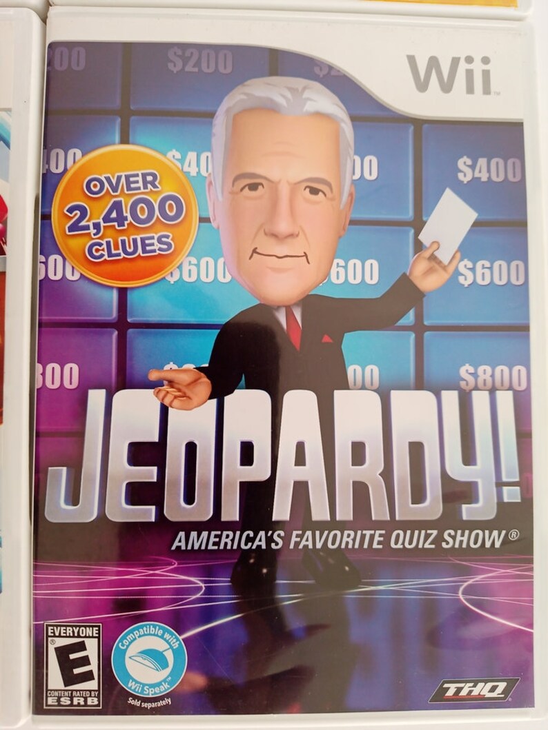 Nintendo Wii Girls Boys Kids Games Family Trivia Puzzle Jeopardy Who