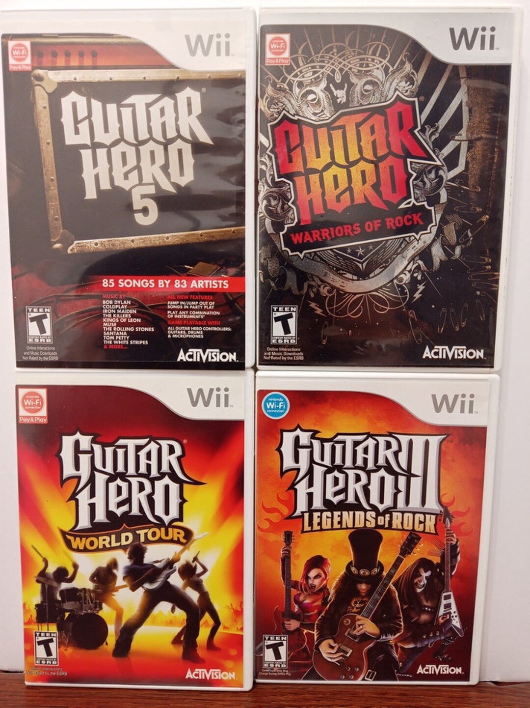 Guitar Hero Rock Band Band Hero Nintendo Wii Games Pick Your Title. Etsy