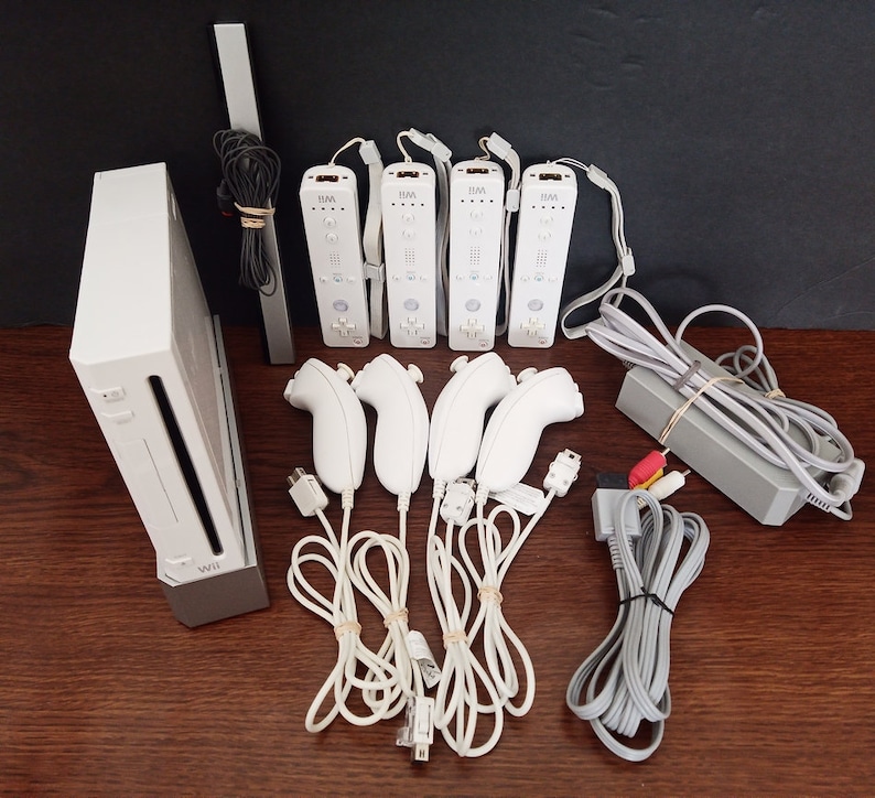 Nintendo Wii Console Complete System Bundle With Controllers & Etsy