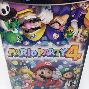 Mario Party 4 Nintendo GameCube 2002 Disc and Case w/ Mic, Tested and Working image 4