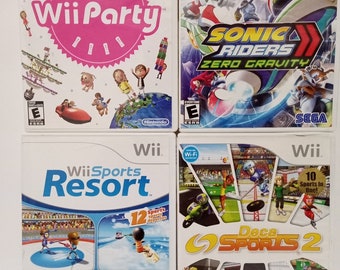 Wii Sport Resort Game sonic Riders Wii Party Wii Sport Deca Sports 2 Pick  Your Title. 
