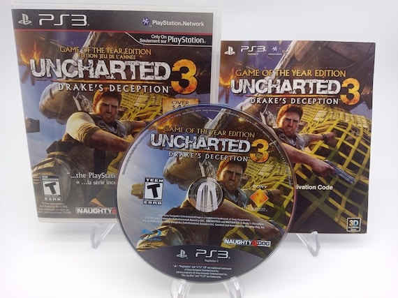 PS3 Uncharted 3: Drake's Deception Vintage Video Game Playstation