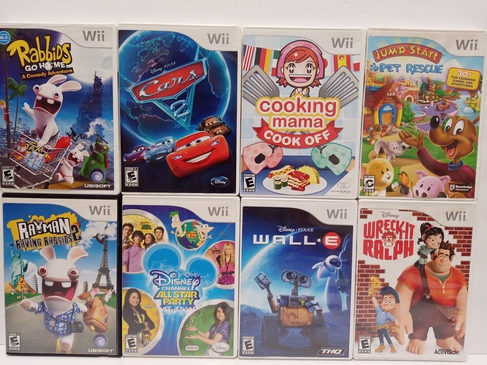 Nintendo Wii Girls Boys Kids Games Family Cooking Mama Cars 2 Wreck It