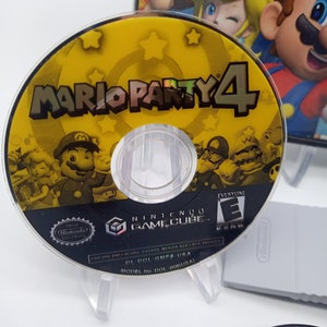 Mario Party 4 Nintendo GameCube 2002 Disc and Case w/ Mic, Tested and Working image 2