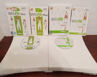 Authentic Official Nintendo Wii Balance Board with Wii Fit and Wii Fit Plus Bundle Tested and working