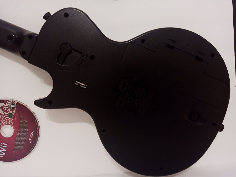 Nintendo Wii Guitar Hero Controller With Strap Gibson Les Paul Etsy