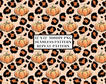 Leopard Print Seamless Pattern, Seamless Background, Sublimation Designs, Repeat Digital Papers, Printable Pattern, Scrapbooking Background