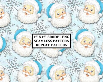 Christmas Seamless Pattern, Seamless Background, Sublimation Designs, Repeat Digital Papers, Printable Pattern,Scrapbooking Background