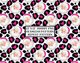 Leopard Print Seamless Pattern, Seamless Background, Sublimation Designs, Repeat Digital Papers, Printable Pattern, Scrapbooking Background