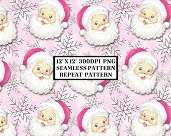 Christmas Seamless Pattern, Seamless Background, Sublimation Designs, Repeat Digital Papers, Printable Pattern,Scrapbooking Background