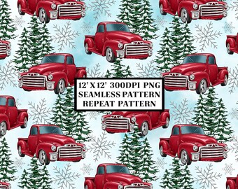 Christmas Seamless Pattern, Seamless Background, Sublimation Designs, Repeat Digital Papers, Printable Pattern,Scrapbooking Background