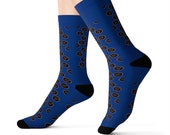 Tank Facts Multi Logo Socks - Blue