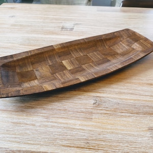 Weavewood Tray, Surf Board Shape, Minneapolis, Vintage