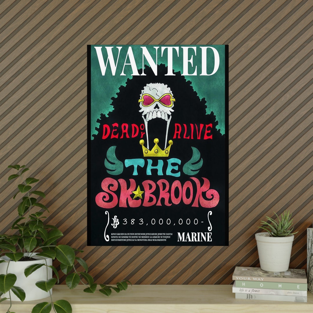 One Piece Brook Premiums Prime Brook Bounty Wanted Posters - Etsy