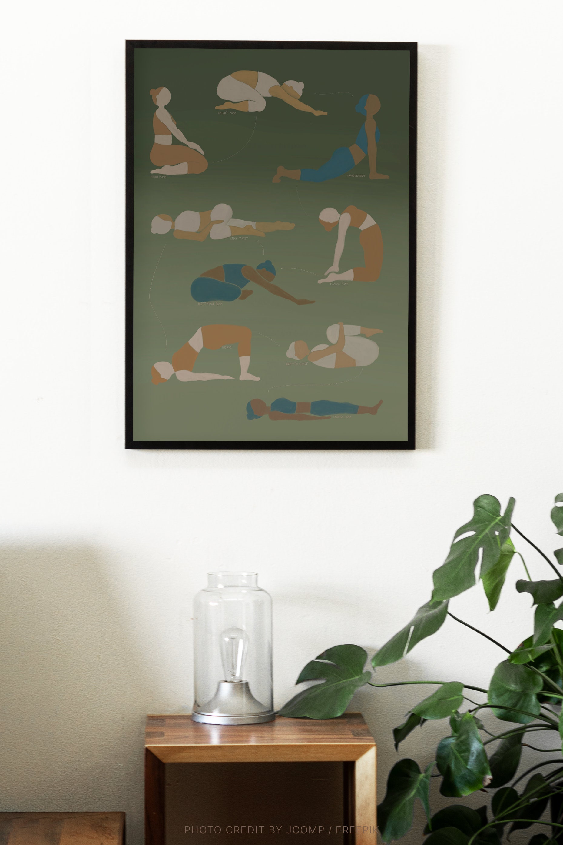 Yoga Printable Poster for Better Sleep, Wellness Poster, Yoga Home ...
