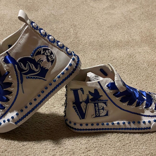 blinged out sneakers