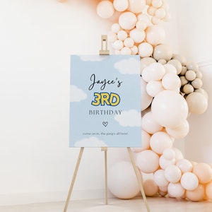 Toy Story Welcome Sign, Toy Story Birthday Party Digital Sign Third Birthday Welcome Poster, Toy Story Party Decor Digital Download