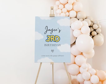 Toy Story Welcome Sign, Toy Story Birthday Party Digital Sign Third Birthday Welcome Poster, Toy Story Party Decor Digital Download